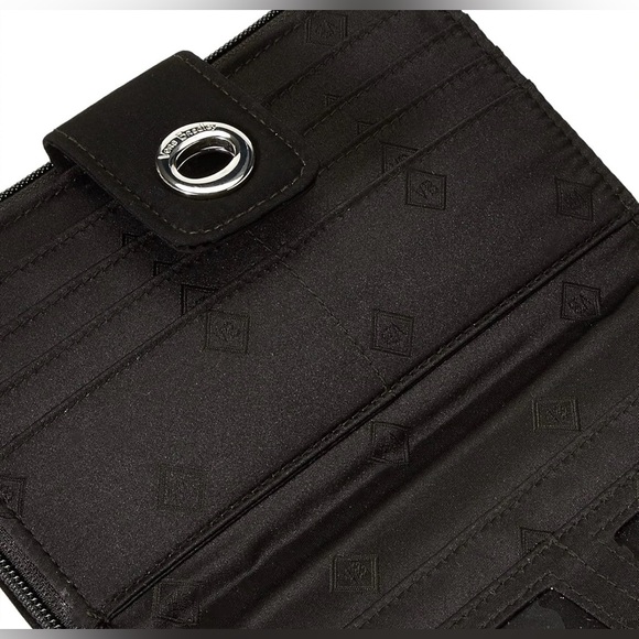 Vera Bradley Women's Microfiber Turnlock Wallet with RFID Protection - Picture 4 of 12